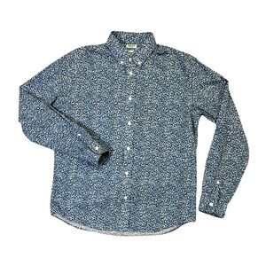 Men's Blue Patterned Shirt